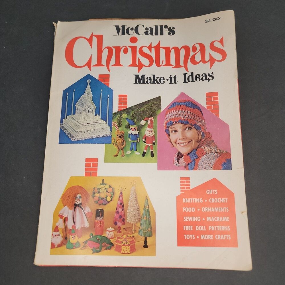 VTG 1964 McCalls Christmas Make-It Ideas Magazine Vol XV Crafts Patterns Bonus